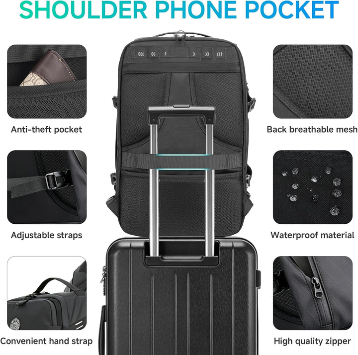 SWICKY Mochila de viaje de 40L para hombres \u2013 Mochila de mano...