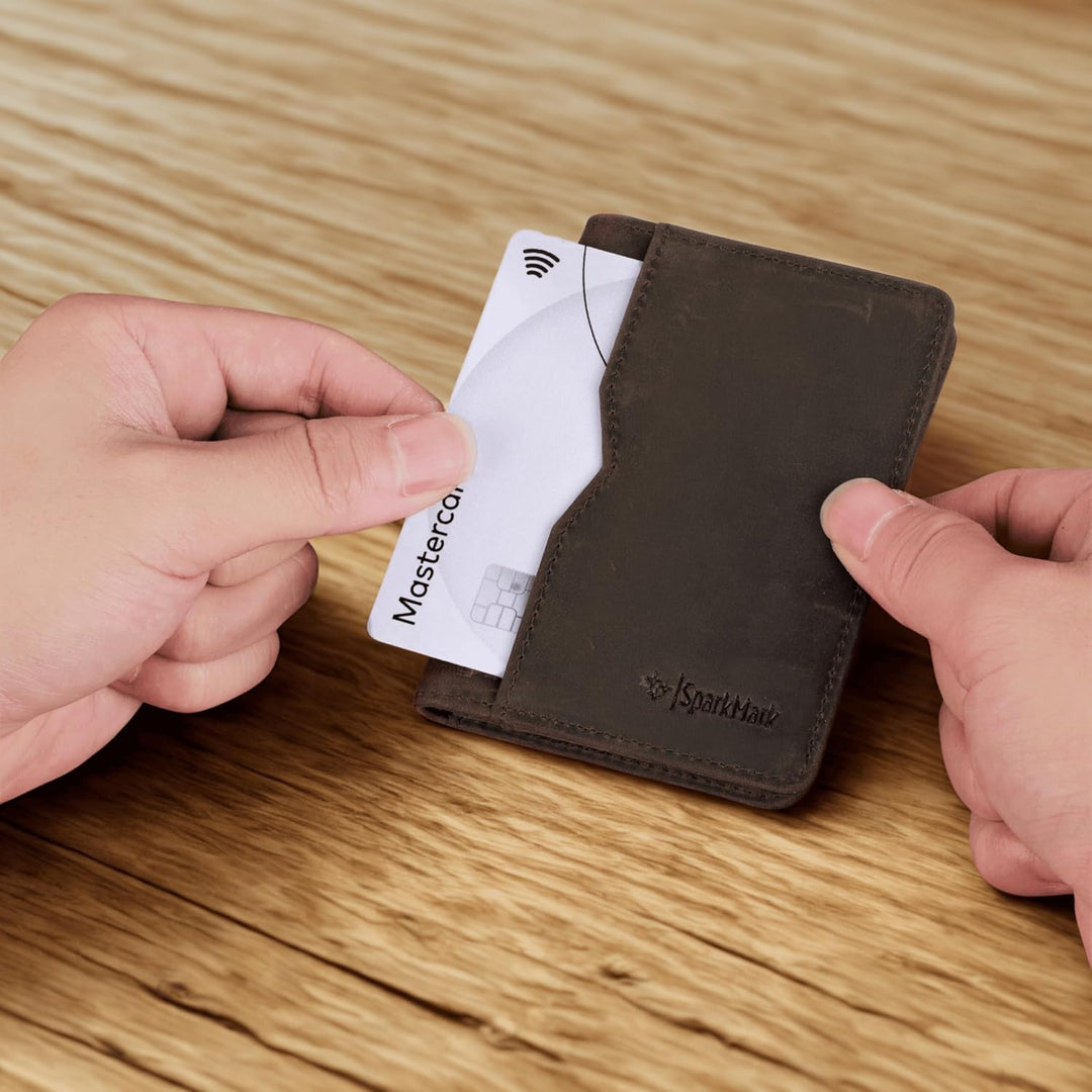 SparkMark Cartera delgada con bloqueo RFID para hombres | Cartera d...
