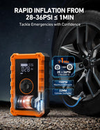 AstroAI S8 Air 3000A Arrancador con compresor de aire, caja de salto de 12