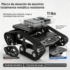 Kit de chasis de tanque robótico metálico con motor DC para Arduino Raspberry Pi DIY