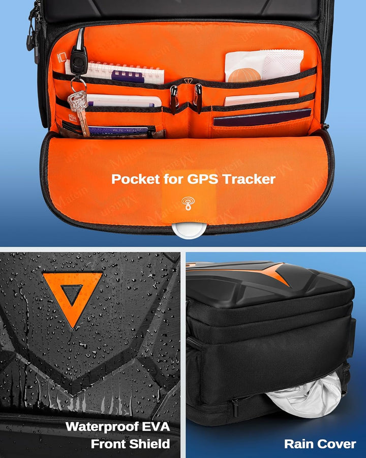 MATEIN Mochila rígida para juegos para hombres, mochila impermeable...