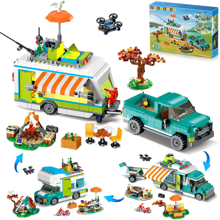 HOGOKIDS City Camper Van - Juego de construcción con luz