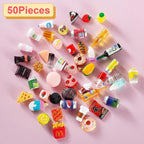 50 piezas de botellas en miniatura de comida y bebida