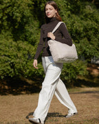 BAGSMART - Bolso de mano hinchado para mujer, bolso de trabajo ligero