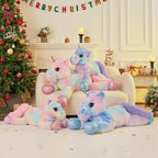 Muiteiur Peluche de unicornio rosa de 31.6 pulgadas, unicornio de peluche