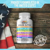 Apoyo inmunológico 8 en 1 con quercetina, zinc 50mg, vitamina C 100...