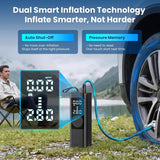 FamilyKit Compresor de aire portátil para inflador de neumáticos, b...