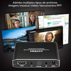 Reproductor multimedia 4K@30hz con control remoto, HDMI hasta 7.1 sonido