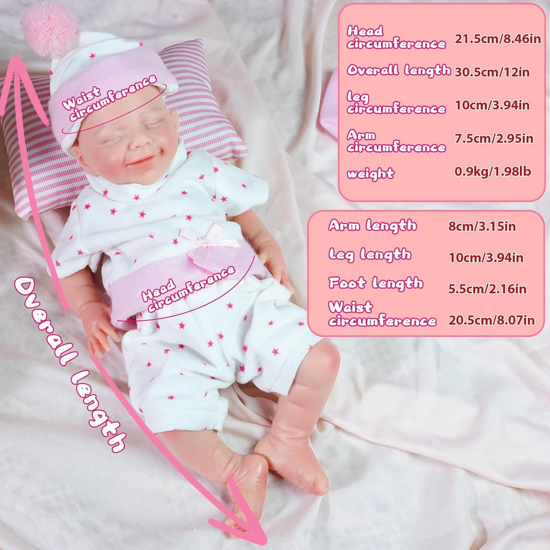 YaLuoQian Muñecas de bebé Reborn realistas de silicona, muñecas de...