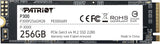 Patriot P300 M.2 PCIe Gen 3 x4 256GB SSD de bajo consumo de energía