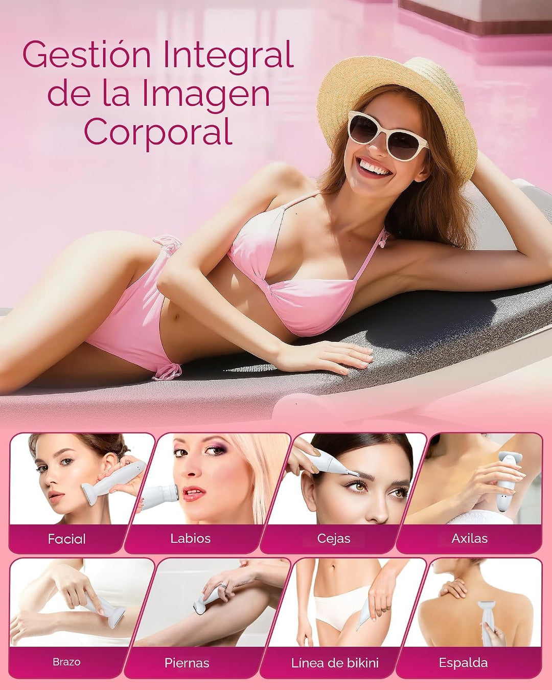 ANYLIV Recortadora de bikini 3 en 1 para mujer, maquinillas de afei...