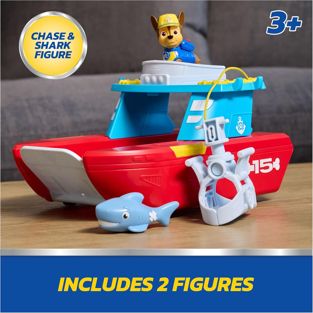 PAW Patrol Vehículo Patrullero Marino con Chase y Figura de Tiburón...