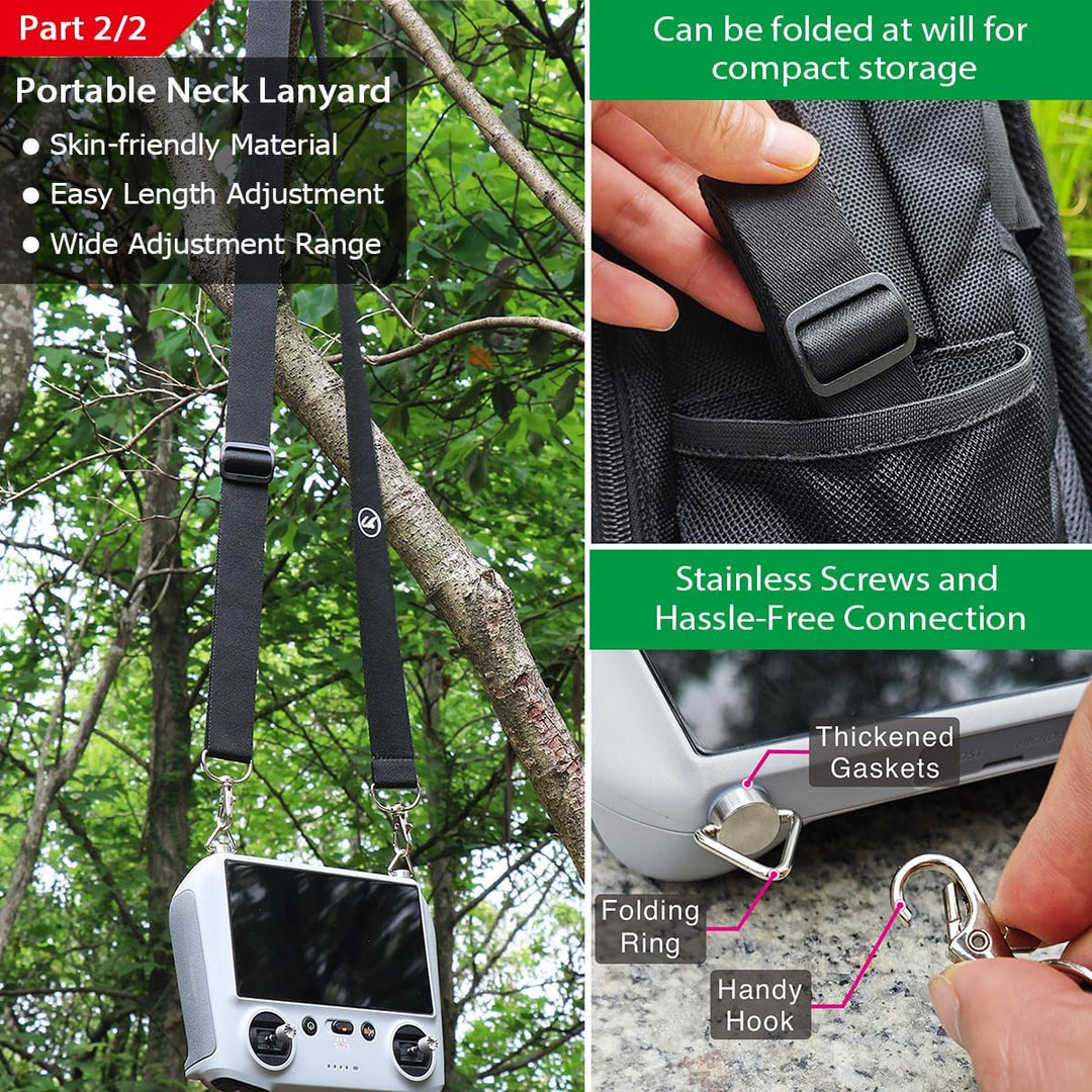 Arzroic RC 2 - Kit de protección para el sol con cordón para el cue...