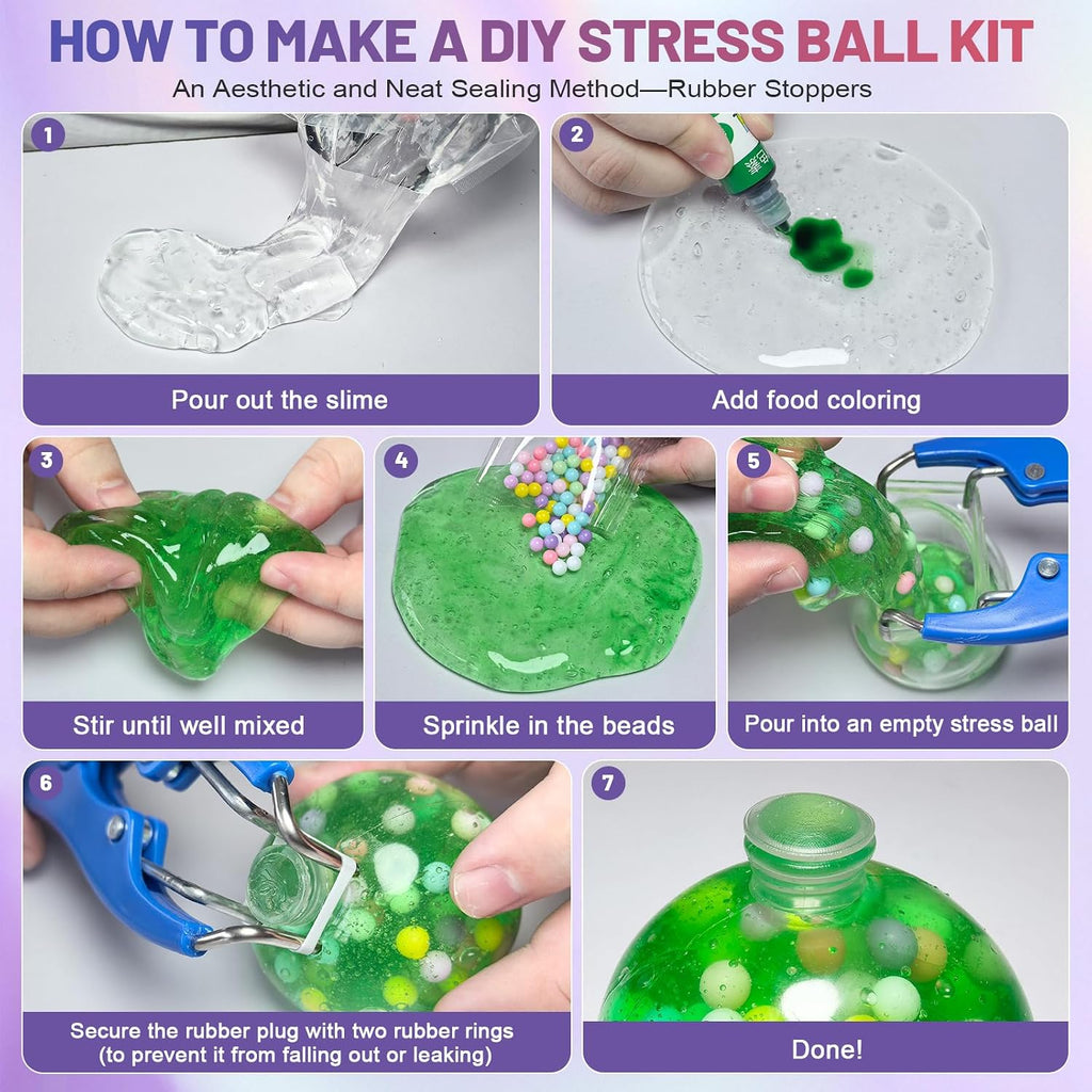 NODUJX Kit de fabricación de bolas antiestrés para hacer bricolaje, crea