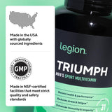 Suplemento diario multivitamínico Legión Triumph, vitaminas y miner...