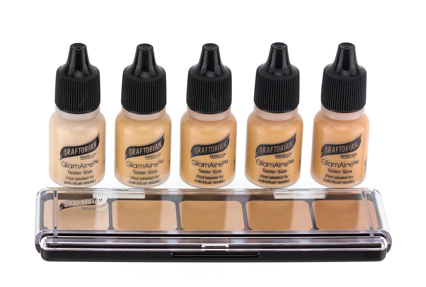 Graftobian HD Sampler Pack - Base de crema y aerógrafo (Cool #1)