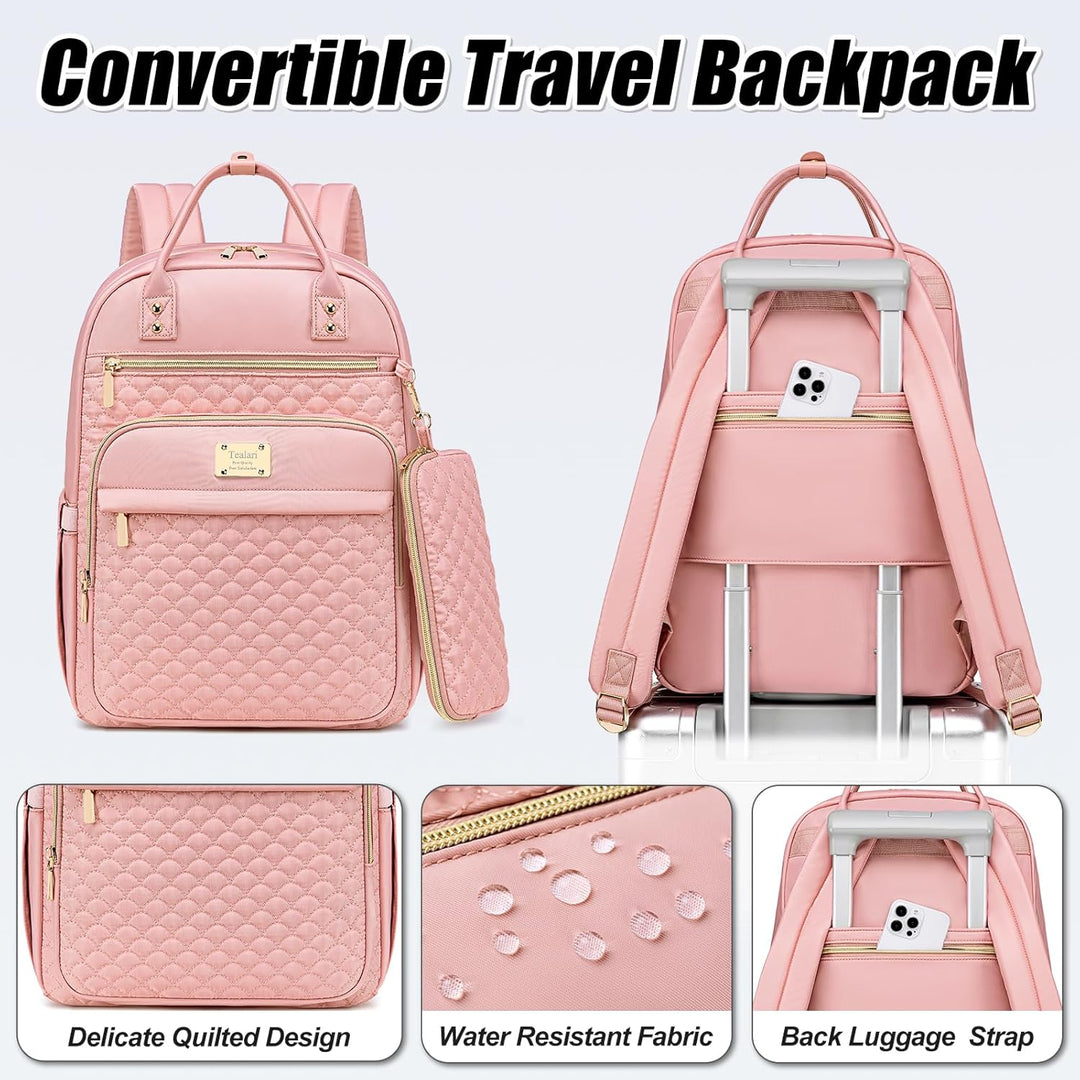 Mochila para laptop Tealari para mujeres, mochila para laptop de 15...