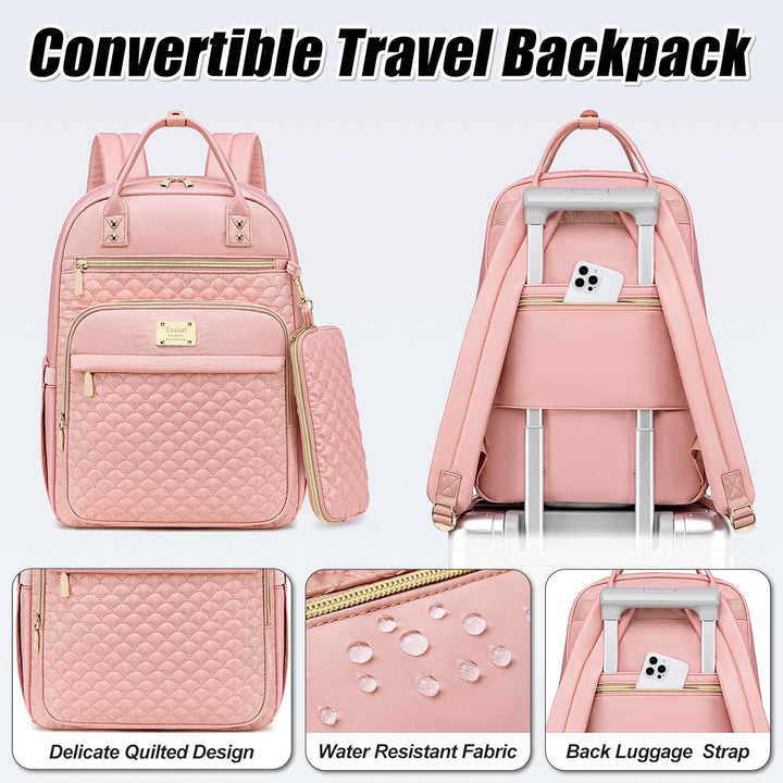 Mochila para laptop Tealari para mujeres, mochila para laptop de 15...