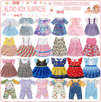 Alive - Ropa y accesorios para muñecas de bebé, 12 juegos de ropa de muñeca para muñecas de 12, 13, 14, 15, 16 pulgadas, ropa de muñeca de bebé, accesorios de trajes de muñeca con horquilla y
