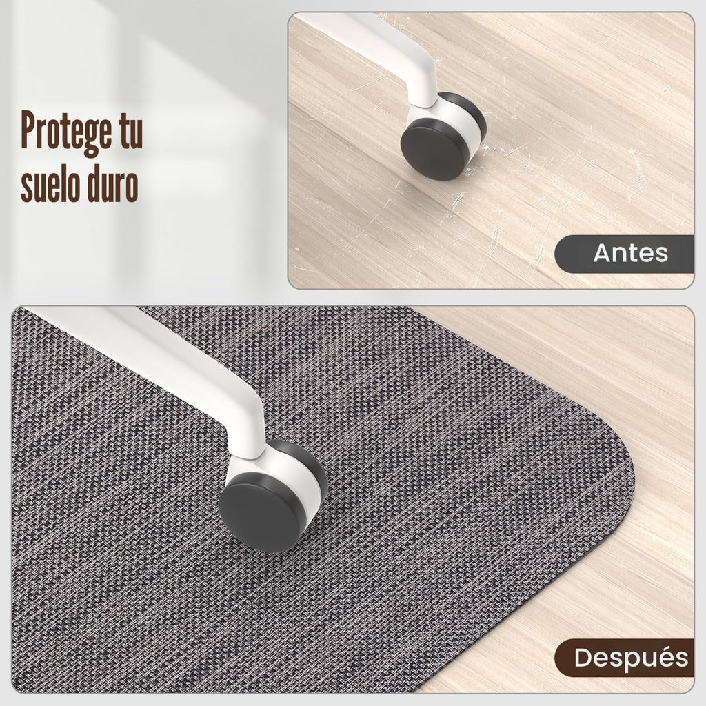 Lámpara Tapete para silla de oficina para suelos de madera, PVC