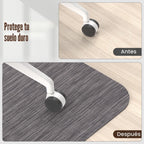 Lámpara Tapete para silla de oficina para suelos de madera, PVC