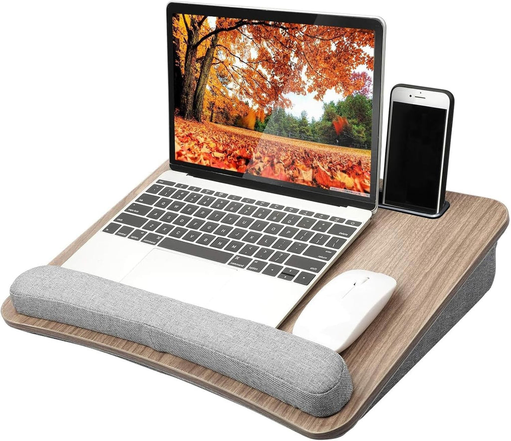 HUANUO - Escritorio de regazo para laptop con cojín, apto para portátiles