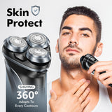 LONKEEN Maquinilla de afeitar eléctrica de viaje para hombres: Afei...