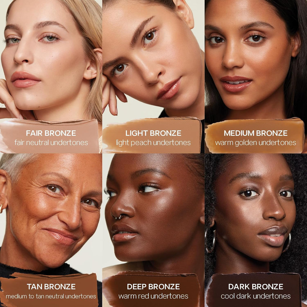 Saie Sun Melt Cream Bronzer - Bronceador facial de bálsamo construi...