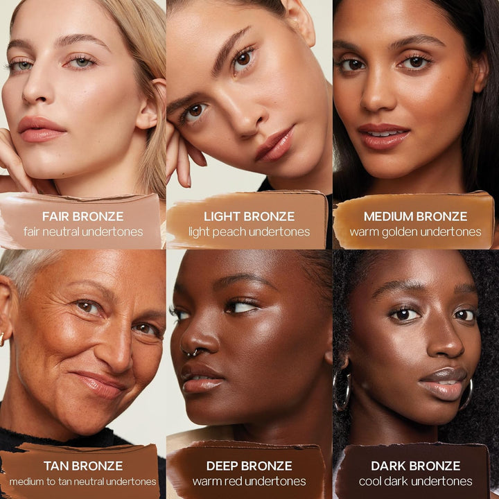 Saie Sun Melt Cream Bronzer - Bronceador facial de bálsamo construi...