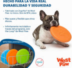 West Paw Zogoflex Zisc Dog Frisbee, disco aerodinámico de alto vuelo para perros, cachorros – Frisbees de perro ligero flotable para ir a buscar, tironear, atrapar y jugar – también se puede usar como cuenco de comida/agua, fabricado en Estados Unidos., L