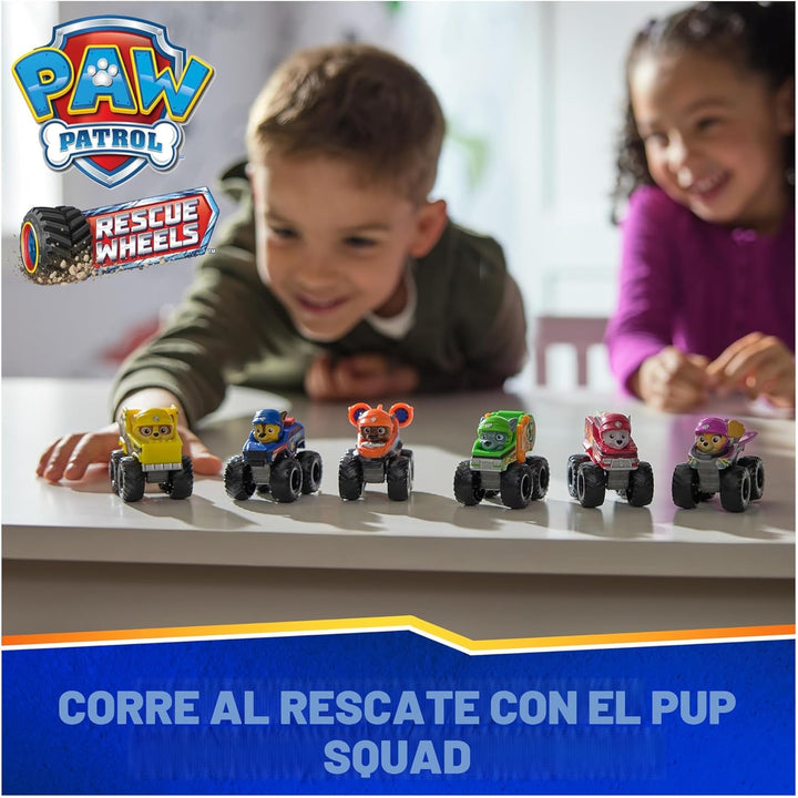 Paw Patrol: Rescue Wheels, Escuadra de Cachorros Corredores de 6 Pi...