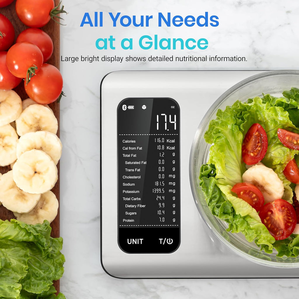 Etekcity Báscula de cocina de alimentos con calculadora nutricional