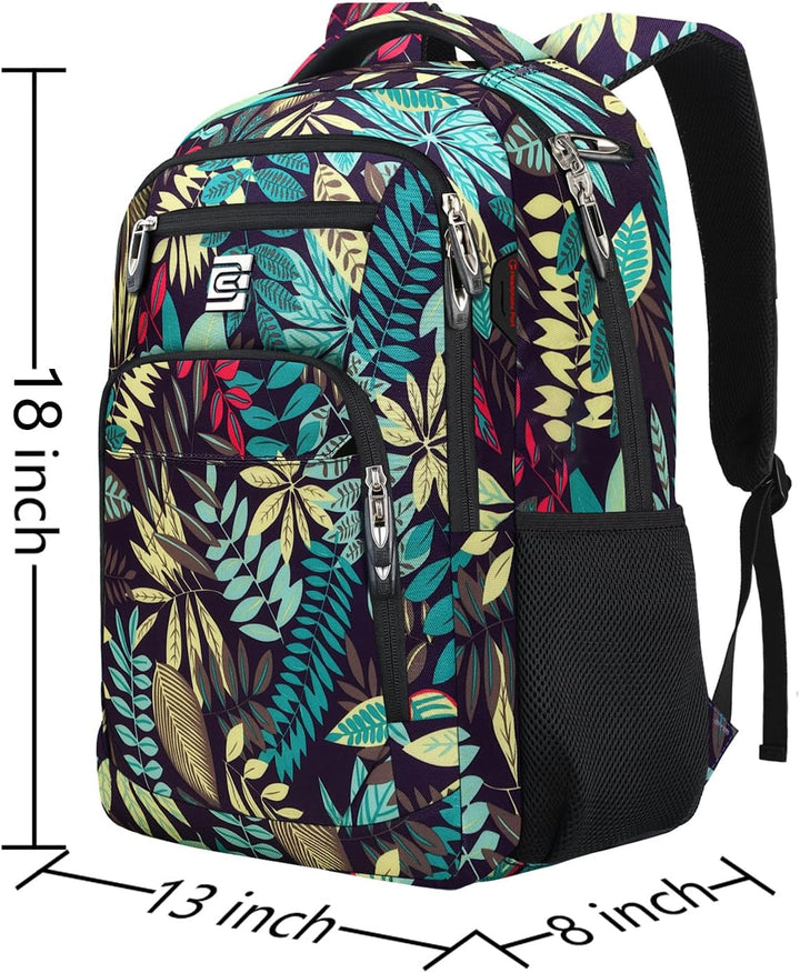 Mochila para Laptop Volher, Hoja, 15,6 pulg., Computadora portátil