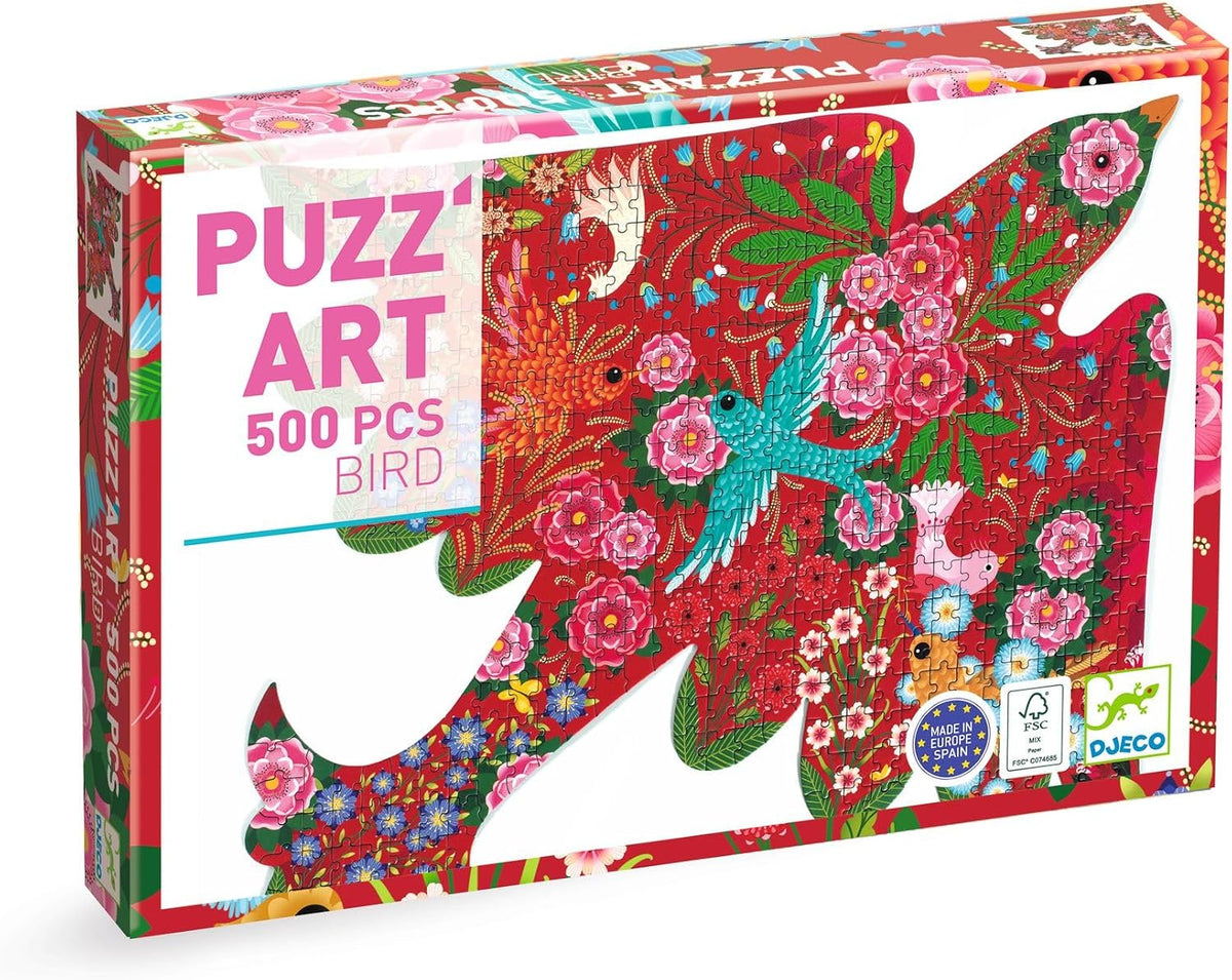 DJECO Puzz'Art, Rompecabezas de pájaro, 500 piezas