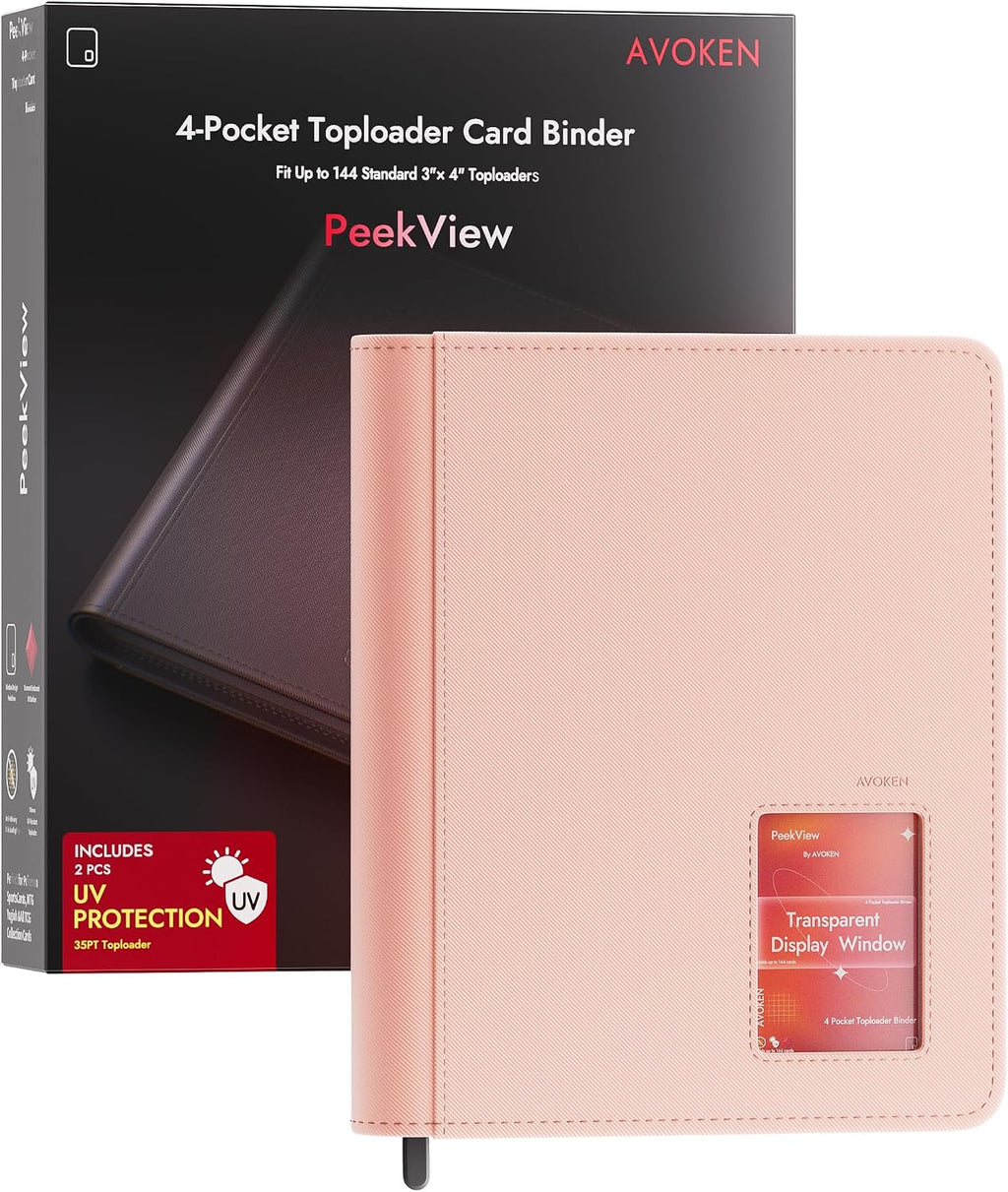 Carpeta de carga superior con 4 bolsillos con ventana de