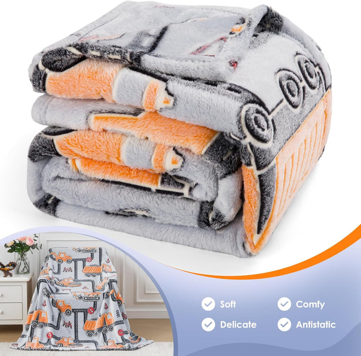 Juguetes de regalo de excavadora de construcción para niños, manta...