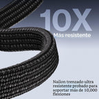 Statik MagStack Slim Pro Cable magnético de carga plano USB-C a USB-C, 100W