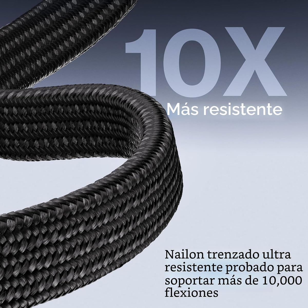 Statik MagStack Slim Pro Cable magnético de carga plano USB-C a USB-C, 100W
