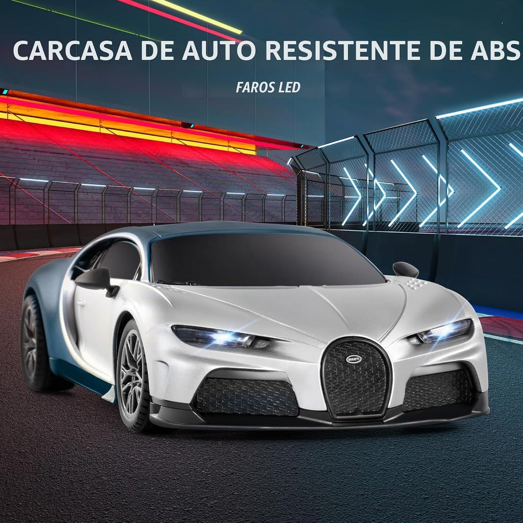 MIEBELY 1/24 Licensed Bugatti Chiron RC Car Rechargeable Toy para Kids 6-12
