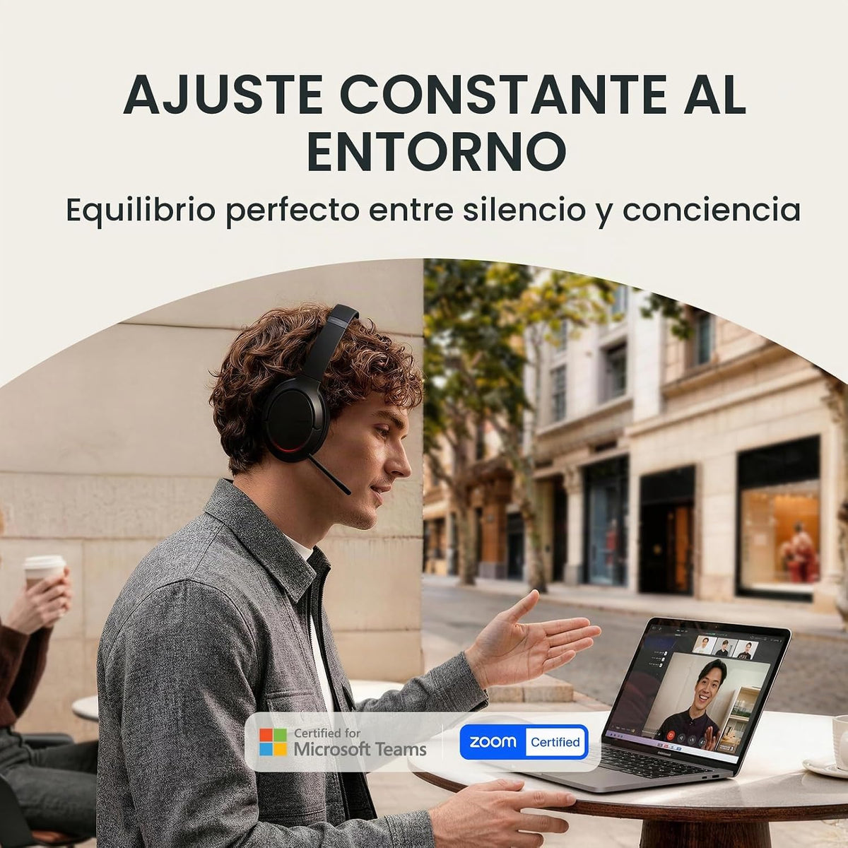 Yealink Auriculares Bluetooth BH78 con cancelación de ruido con micrófono