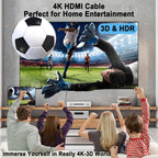 Cable HDMI de 3 pies, paquete de 10 unidades, cable HDMI 4K, 3 pies