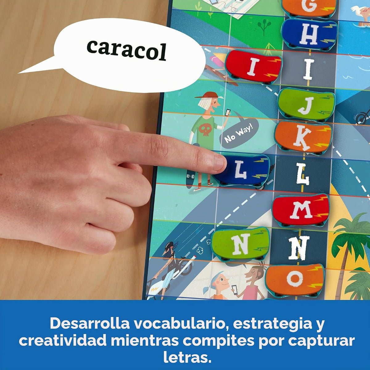 Educational Insights Juego de palabras en la calle Junior, vocabulario y palabras para el hogar y el aula, a partir de 7 años