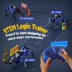 Robot Dog - Juguetes STEM Interactivos con Voz y Control Remoto, 30+ Acciones Realistas, Juego Programable, Alcance de 25m, Durable y Seguro - Mejor Regalo para Niños de 6+