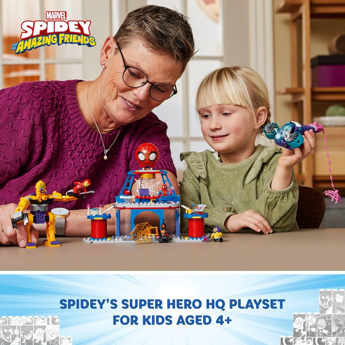 LEGO Marvel Team Spidey Web Spinner Headquarters juguete