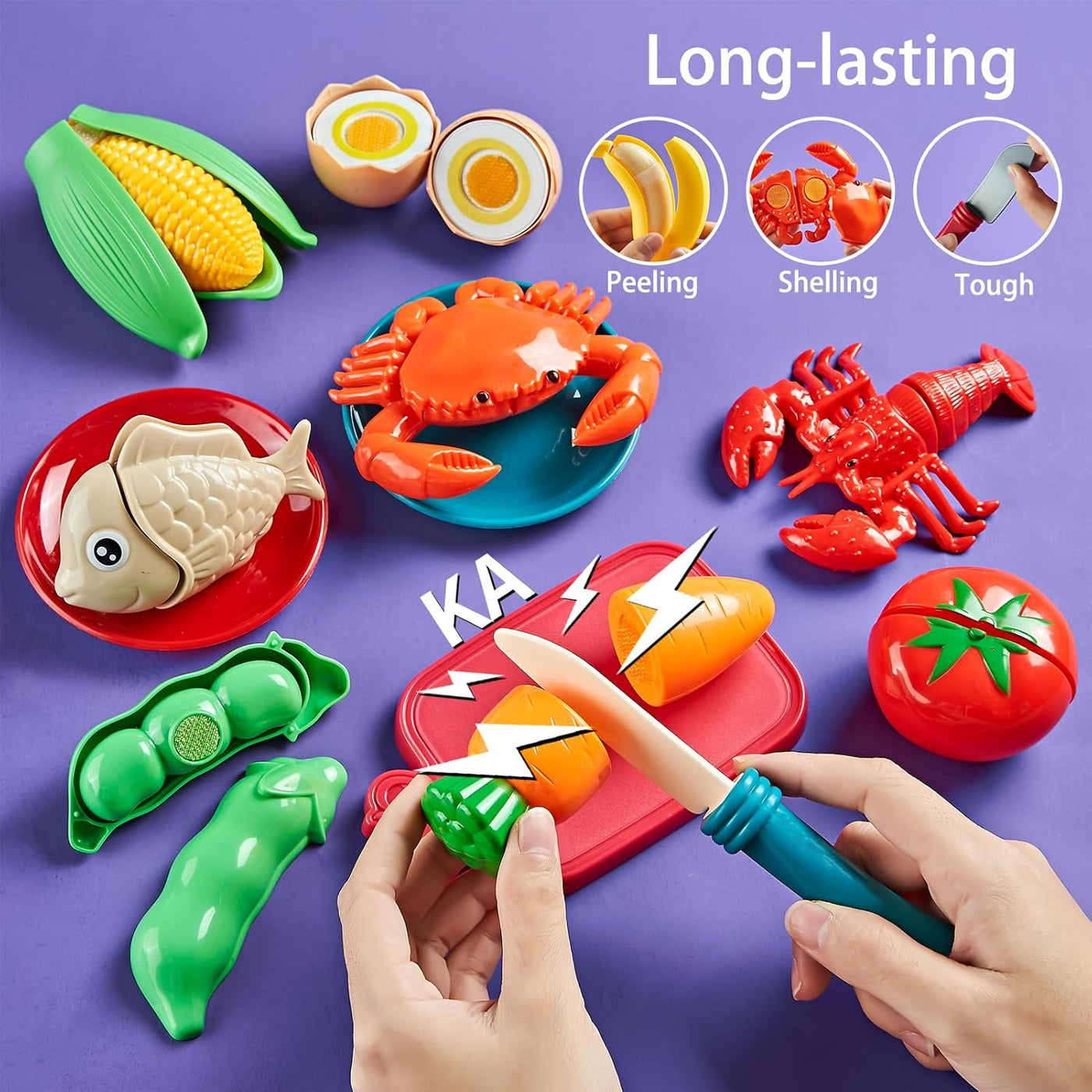 Comida de juego de simulación para la cocina de los niños