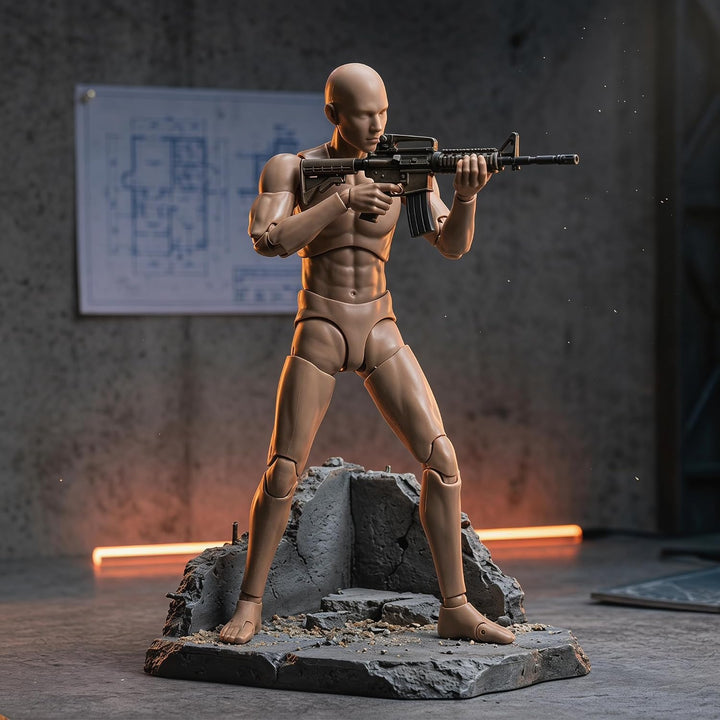 RoofWorld Figura de acción masculina a escala 1\/12 de 6 pulgadas,...