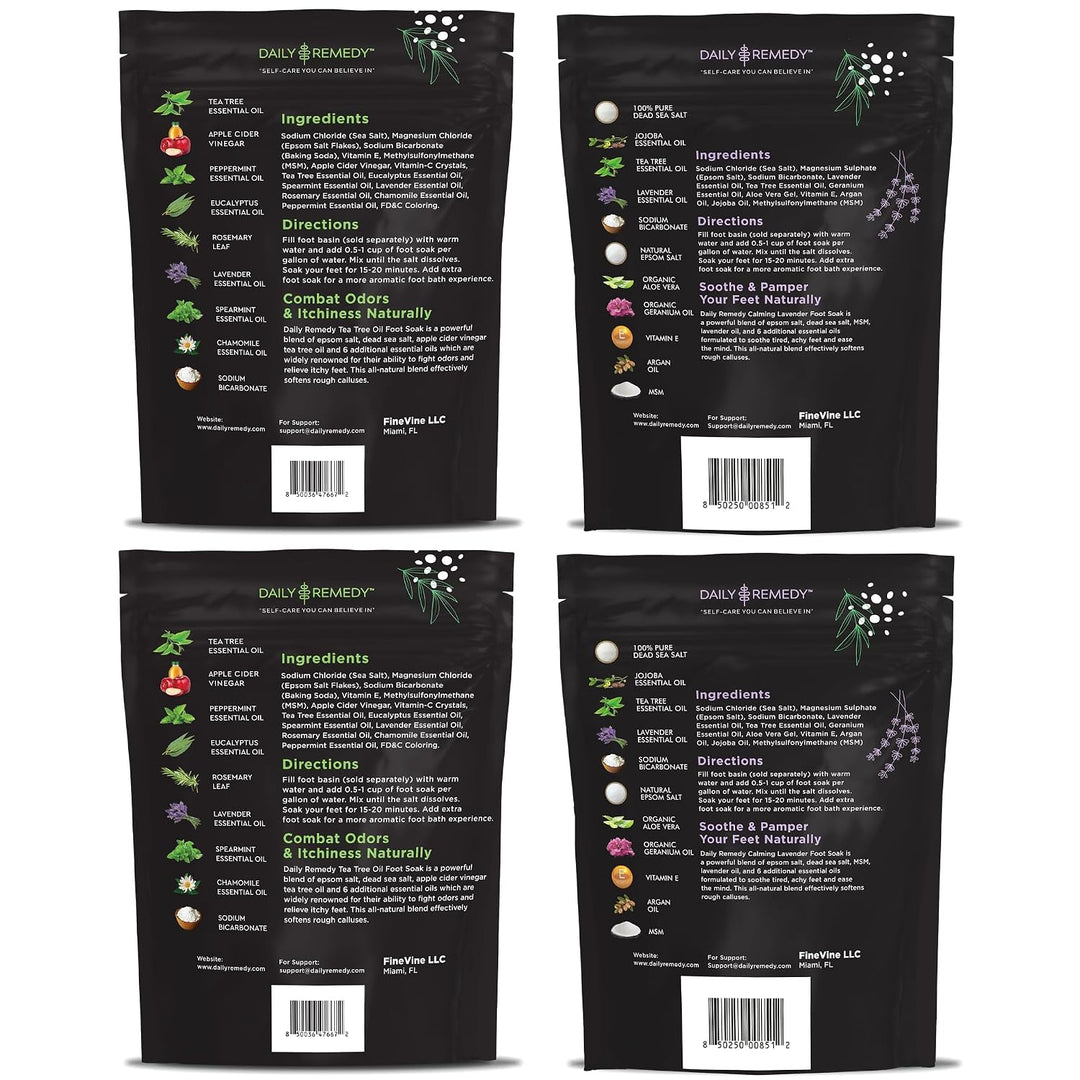 DAILY REMEDY Paquete de 4 \u2013 2 aceites de árbol de té extra fue...