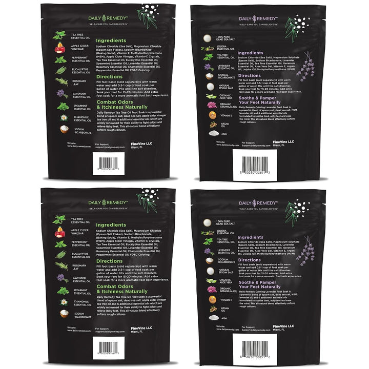 DAILY REMEDY Paquete de 4 \u2013 2 aceites de árbol de té extra fue...