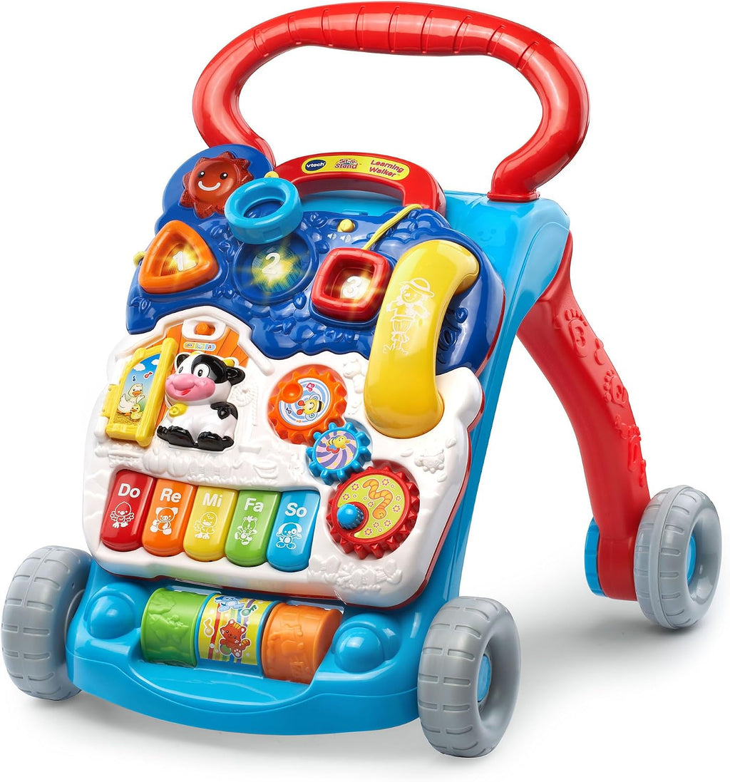 VTech Andador de Aprendizaje de Sentado a de Pie (Empaque Libre de Frustraciones), Azul