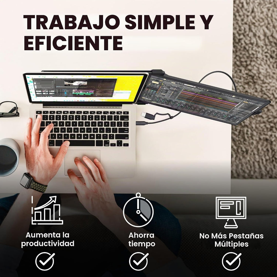 Monitor portátil Duex Plus DS de 13,3" de píxeles móviles 2026...